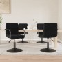 Sillas de comedor giratorias 4 unidades terciopelo negro de , Sillas de comedor - Ref: Foro24-3087916, Precio: 255,90 €, Desc...