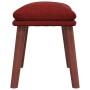 Sillón de relax con taburete tela rojo tinto de , Sillones - Ref: Foro24-3097879, Precio: 163,13 €, Descuento: %