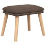 Sillón de relax con taburete de tela gris taupé de , Sillones - Ref: Foro24-3097891, Precio: 145,67 €, Descuento: %