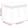 Sillón de relax con taburete de tela gris taupé de , Sillones - Ref: Foro24-3097891, Precio: 145,67 €, Descuento: %