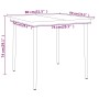 Juego de comedor de jardín 3 piezas negro de , Conjuntos de jardín - Ref: Foro24-3099107, Precio: 248,40 €, Descuento: %