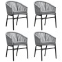 Juego de comedor para jardín 5 piezas ratán sintético gris de , Conjuntos de jardín - Ref: Foro24-3099234, Precio: 406,40 €, ...