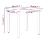 Juego de comedor de jardín 3 piezas con cojines negro de , Conjuntos de jardín - Ref: Foro24-3099281, Precio: 218,49 €, Descu...