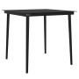 Juego de comedor de jardín 5 piezas con cojines negro de , Conjuntos de jardín - Ref: Foro24-3099306, Precio: 305,94 €, Descu...