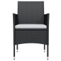 Juego de comedor de jardín 9 piezas con cojines negro de , Conjuntos de jardín - Ref: Foro24-3099310, Precio: 679,57 €, Descu...