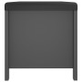Caja de almacenaje y cojín madera ingeniería gris 105x40x45 cm en Baúles de almacenamiento | Comprar online en Foru.es
