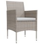 Juego de comedor de jardín 5 piezas con cojines beige y negro de , Conjuntos de jardín - Ref: Foro24-3099319, Precio: 374,76 ...