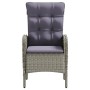 Juego de comedor para jardín 5 piezas con cojines gris y negro de , Conjuntos de jardín - Ref: Foro24-3099373, Precio: 612,09...