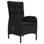 Juego de comedor de jardín 3 piezas con cojines negro de , Conjuntos de jardín - Ref: Foro24-3099365, Precio: 342,26 €, Descu...