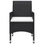 Juego de comedor para jardín de 5 piezas negro de vidaXL, Conjuntos de jardín - Ref: Foro24-3067761, Precio: 391,04 €, Descue...