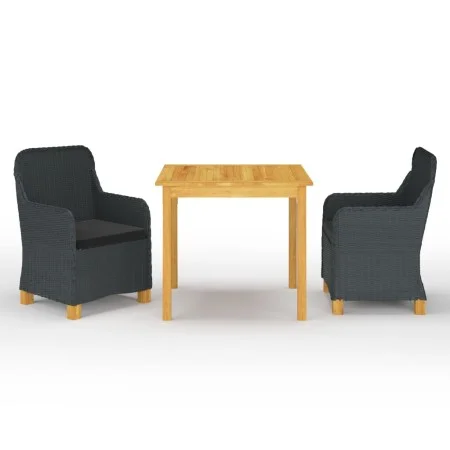Juego de comedor para jardín 3 piezas gris oscuro de vidaXL, Conjuntos de jardín - Ref: Foro24-3067753, Precio: 326,22 €, Des...