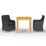 Juego de comedor para jardín 3 piezas gris oscuro de vidaXL, Conjuntos de jardín - Ref: Foro24-3067753, Precio: 330,18 €, Des...