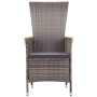 Juego de comedor de jardín 9 pzas con cojines gris de , Conjuntos de jardín - Ref: Foro24-3099454, Precio: 1,00 €, Descuento: %