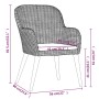 Juego de comedor para jardín 7 piezas con cojines marrón de , Conjuntos de jardín - Ref: Foro24-3099526, Precio: 856,26 €, De...
