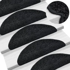 Alfombrillas de escalera 10 unidades negro 65x21x4 cm de vidaXL, Alfombrillas para escalones - Ref: Foro24-149801, Precio: 65...