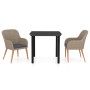Juego de comedor de jardín 3 piezas con cojines marrón de , Conjuntos de jardín - Ref: Foro24-3099511, Precio: 321,23 €, Desc...
