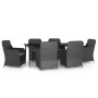 Juego de comedor de jardín 7 piezas con cojines negro de , Conjuntos de jardín - Ref: Foro24-3099545, Precio: 1,00 €, Descuen...