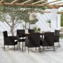 Juego de comedor para jardín 7 piezas negro de , Conjuntos de jardín - Ref: Foro24-3099622, Precio: 379,58 €, Descuento: %