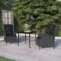 Juego de comedor de jardín 3 piezas gris oscuro de , Conjuntos de jardín - Ref: Foro24-3099655, Precio: 617,96 €, Descuento: %