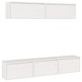Muebles para TV 5 piezas madera maciza de pino blanco de , Muebles TV - Ref: Foro24-3100150, Precio: 241,38 €, Descuento: %