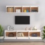 Muebles para TV 5 piezas madera maciza de pino blanco de , Muebles TV - Ref: Foro24-3100150, Precio: 241,38 €, Descuento: %