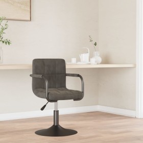 Silla de comedor de terciopelo gris oscuro de , Sillas de comedor - Ref: Foro24-3087942, Precio: 84,74 €, Descuento: %