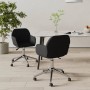 Sillas de comedor giratorias 2 unidades tela negro de , Sillas de comedor - Ref: Foro24-3103094, Precio: 165,27 €, Descuento: %