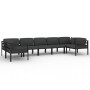 Set muebles de jardín 7 pzas y cojines aluminio gris antracita de , Conjuntos de jardín - Ref: Foro24-3107813, Precio: 1,00 €...