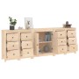 Aparador de madera maciza de pino 230x35x80 cm de , Aparadores - Ref: Foro24-3114084, Precio: 400,85 €, Descuento: %