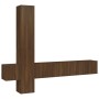 Set de muebles para TV 5 pzas madera contrachapada roble marrón de , Muebles TV - Ref: Foro24-3114253, Precio: 188,87 €, Desc...
