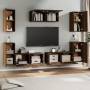 Set de muebles para TV 7 pzas madera contrachapada roble marrón de , Muebles TV - Ref: Foro24-3114309, Precio: 219,12 €, Desc...