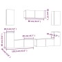 Set de muebles para TV 7 pzas madera contrachapada roble marrón de , Muebles TV - Ref: Foro24-3114309, Precio: 219,12 €, Desc...