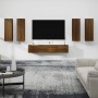 Set de muebles para TV 6 pzas madera contrachapada roble marrón de , Muebles TV - Ref: Foro24-3114349, Precio: 252,09 €, Desc...