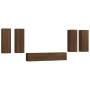 Set de muebles para TV 6 pzas madera contrachapada roble marrón de , Muebles TV - Ref: Foro24-3114349, Precio: 252,09 €, Desc...