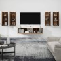 Set de muebles para TV 6 pzas madera contrachapada roble marrón de , Muebles TV - Ref: Foro24-3114349, Precio: 252,09 €, Desc...