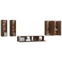 Set de muebles para TV 6 pzas madera contrachapada roble marrón de , Muebles TV - Ref: Foro24-3114349, Precio: 252,09 €, Desc...
