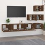 Mueble de pared para TV madera contrachapada roble marrón de , Muebles TV - Ref: Foro24-3114581, Precio: 161,04 €, Descuento: %