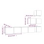 Mueble de pared para TV madera contrachapada roble marrón de , Muebles TV - Ref: Foro24-3114581, Precio: 161,04 €, Descuento: %