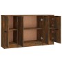 Aparadores 3 piezas madera contrachapada roble ahumado de , Aparadores - Ref: Foro24-3115849, Precio: 125,85 €, Descuento: %