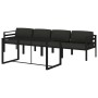 Set muebles de jardín 5 pzas y cojines aluminio gris antracita de , Conjuntos de jardín - Ref: Foro24-3115918, Precio: 771,58...