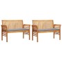 Set comedor de jardín 5 pzas y cojines madera maciza de acacia de , Conjuntos de jardín - Ref: Foro24-3120460, Precio: 766,73...