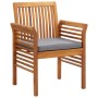 Set comedor de jardín 5 pzas y cojines madera maciza de acacia de , Conjuntos de jardín - Ref: Foro24-3120460, Precio: 766,73...