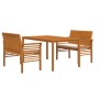 Set comedor de jardín 3 pzas y cojines madera maciza de acacia de , Conjuntos de jardín - Ref: Foro24-3120457, Precio: 518,51...