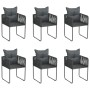 Juego de comedor para jardín 7 piezas negro de , Conjuntos de jardín - Ref: Foro24-3156497, Precio: 545,13 €, Descuento: %