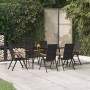 Juego comedor de jardín 7 piezas ratán sintético negro y marrón de , Conjuntos de jardín - Ref: Foro24-3156525, Precio: 545,1...