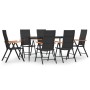Juego comedor de jardín 7 piezas ratán sintético negro y marrón de , Conjuntos de jardín - Ref: Foro24-3156525, Precio: 545,1...