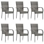 Juego de comedor para jardín de 7 piezas gris de vidaXL, Conjuntos de jardín - Ref: Foro24-3067879, Precio: 491,05 €, Descuen...