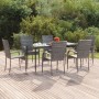 Juego de comedor de jardín 7 piezas ratán sintético gris de , Conjuntos de jardín - Ref: Foro24-3156677, Precio: 403,80 €, De...