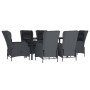 Set de comedor para jardín 7 piezas ratán sintético gris oscuro de , Conjuntos de jardín - Ref: Foro24-3156791, Precio: 1,00 ...