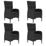 Juego de comedor de jardín de 5 piezas negro de vidaXL, Conjuntos de jardín - Ref: Foro24-3067682, Precio: 577,53 €, Descuent...
